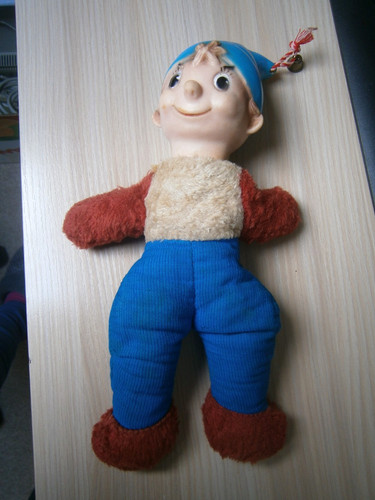 Vintage cloth stuffed noddy - cloth,