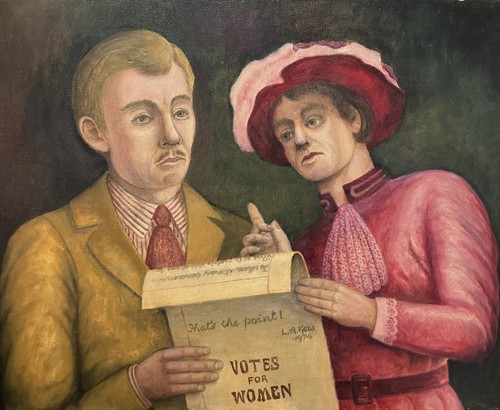 Vintage oil painting votes - vintage,