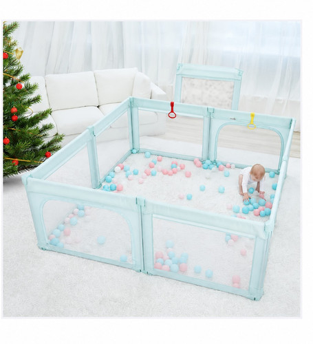 Foldable baby playpen - baby, 79x71in
