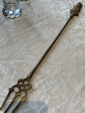Owl Design Toasting Fork brass