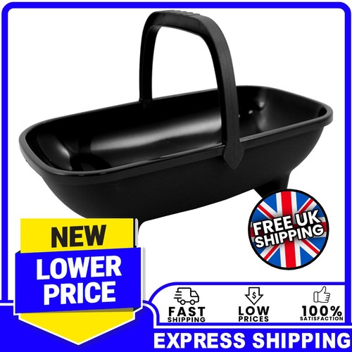 53cm black plastic garden - black,