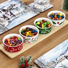 5pc Christmas Snack Dish Set 4