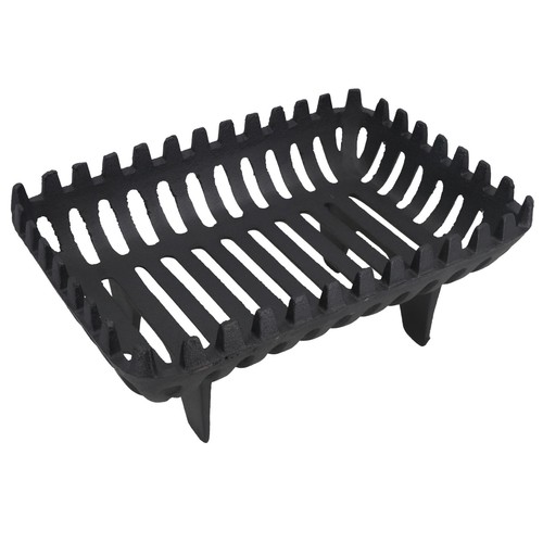 Cast iron log holder fireplace - cast,