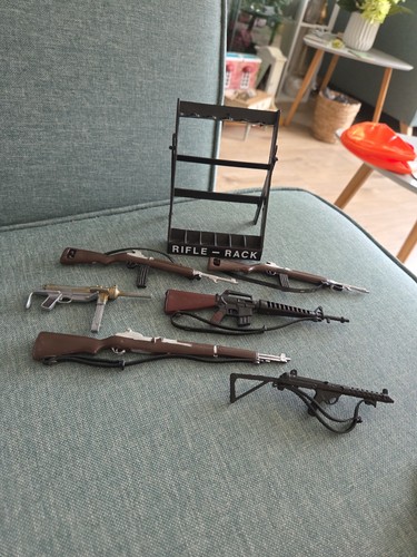 Vintage action man rifle rack - vintage,