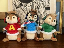 Alvin Simon Theodore Singing Christmas Toy w/ Tag - Alvin and The Chipmunks