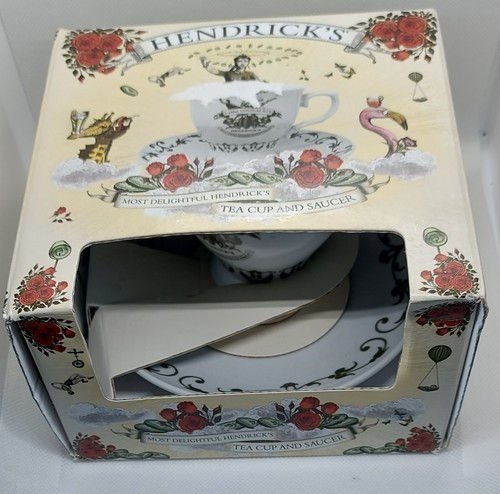 Hendricks gin tea cup saucer - tea, &