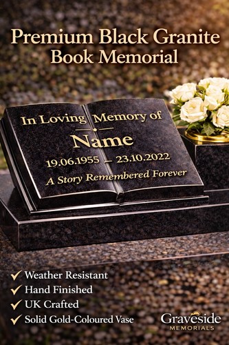 Personalised granite book - personalised,