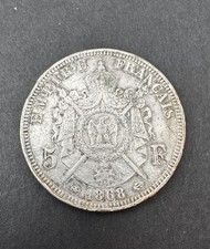 1868 ~ Napoleon III ~ Silver 5