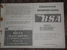 BSA 175 BANTAM SUPREME / SILVER / 175 bantam sports INSTRUCTION MANUAL