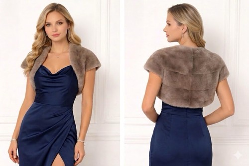 Dawn levy mink shrug jacket - levy,