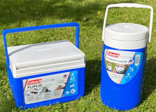 COLEMAN : Fliplid 4.7L Coolbox & 2L Beverage Drink Cooler Set Camping Caravaning