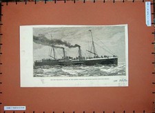 Original Old Antique Print