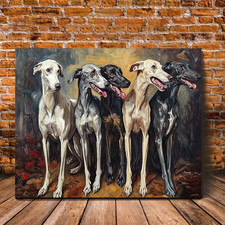 Unframed Greyhounds Canvas Art