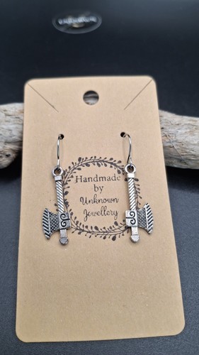 Viking axe earrings stainless