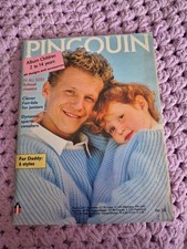 Vintage Pingouin Knitting Pattern Magazine Children + Men's Nr 58
