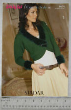 Vintage: Sirdar 8834 cardigan, funky fur / DK, 32-42 inch, 81-107 cm