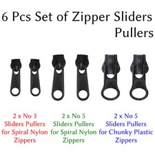 6 Pcs Set Zipper Repair Kit