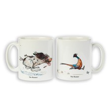 Pheasant, Springer Spaniel Shooting themed mug - The Runner by Bryn Parry