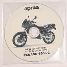 CD Manuale Officina WORKSHOP APRILIA PEGASO 650 - 1992 IT-EN