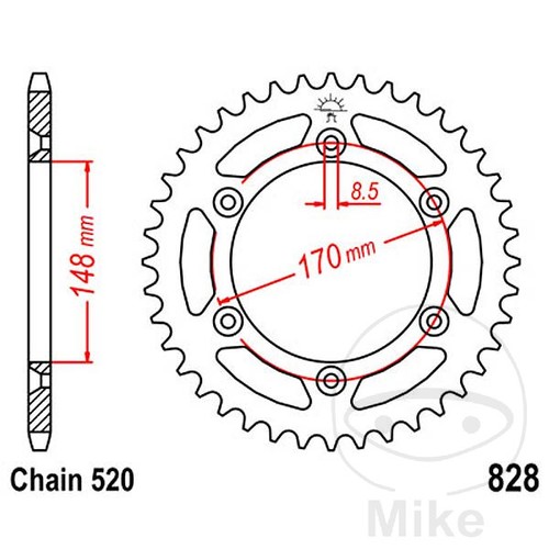 Sprockets transmission - jt,