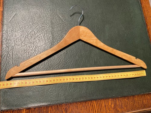 Vintage wooden coat hangers - vintage,