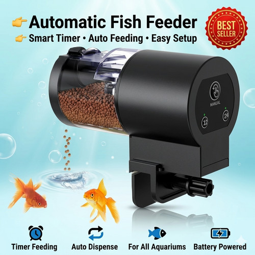 Automatic fish feeder - fish,