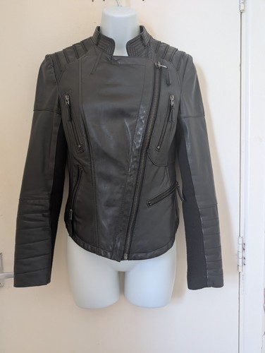 Zara basic black faux - faux, leather