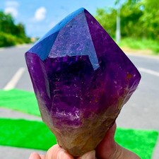 1.3LB Natural Amethyst quartz Single pointed body crystal specimen Healing