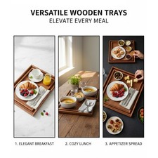Nested Wooden Serving Trays