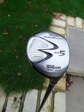 WILSON DEEP RED FAT SHAFT 5 WOOD 18*GRAPHITE FAT SHAFT STIFF FLEX LENGTH 42.5"