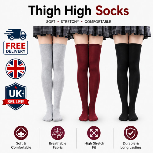 Thigh high socks women over - thigh,