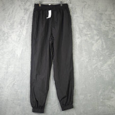 Topshop Womens Joggers Pants Black High Rise Bungee Waist Pockets 4-6 New