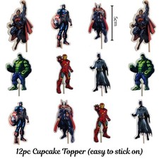 12pcs Avengers Cake Toppers