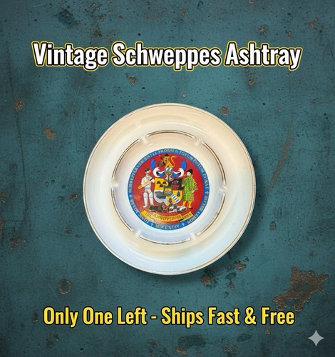 Vintage schweppes ashtray - schweppes,