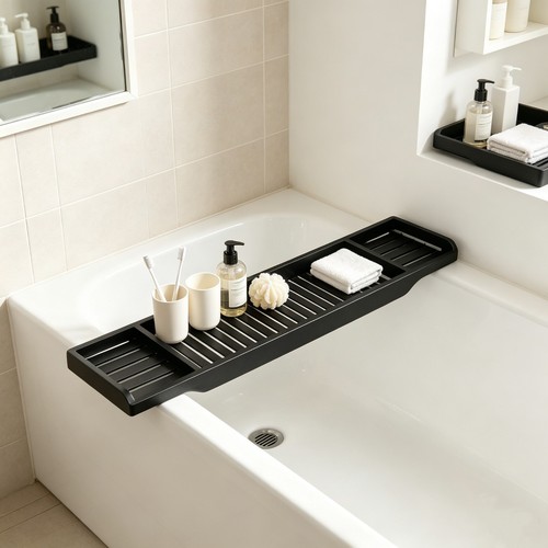 Black bamboo wooden - over, bath