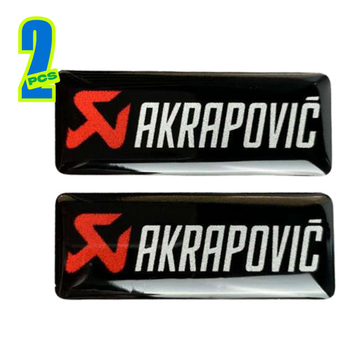 Akrapovic mini stickers - 2x, 3d
