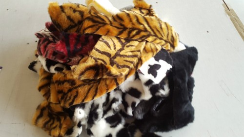 Assorted faux fur scraps - fur,