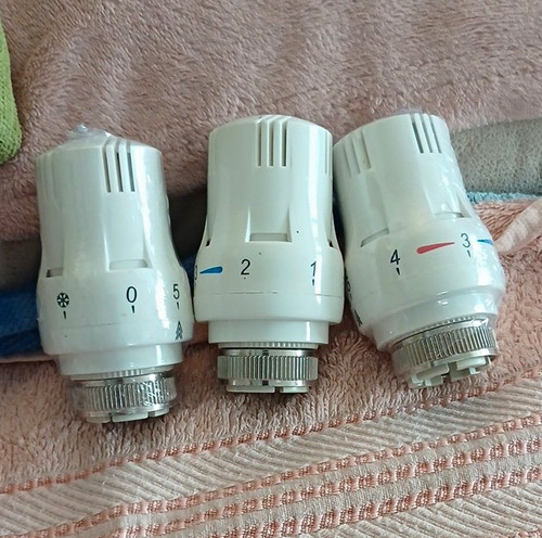 White adjustable trv - white,