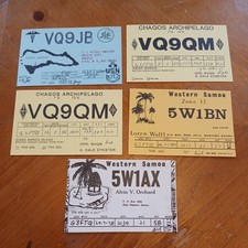 5 x Vintage QSL Radio comms