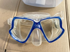 mares xvision scuba dive mask blue great shape