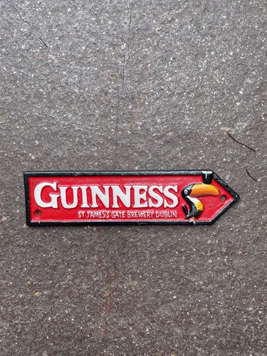 Guinness cast iron - cast, sign