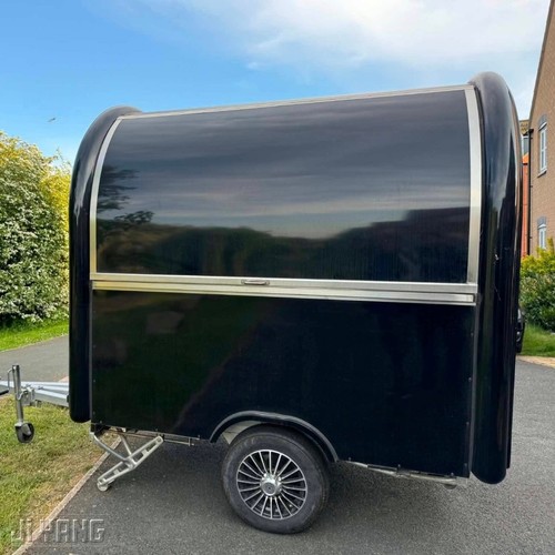 Black compact food trailer - compact,