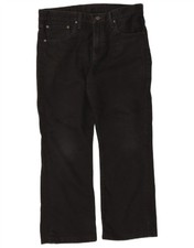 LEVI'S Mens 527 Bootcut Jeans W34 L27 Black Cotton XE01