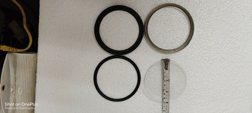 Chrome bezel glass repair kit - glass,