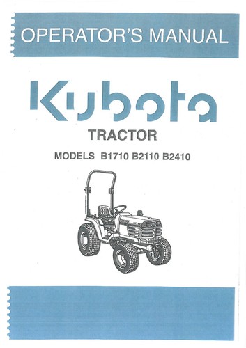 Kubota tractor b1710 b2110 - kubota, &