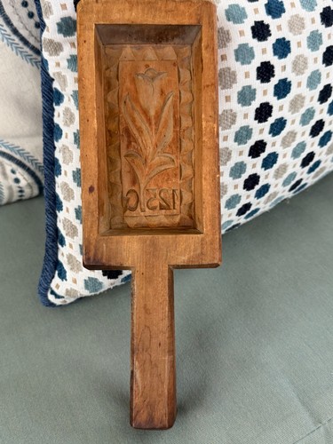 Vintage french wooden butter - vintage,