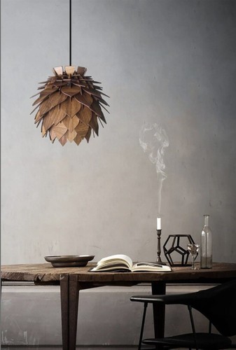 Stunning wooden pendant - 3x,