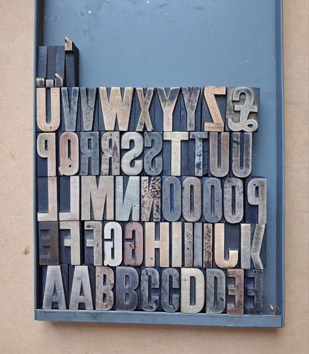 Wooden letterpress printers - wooden,