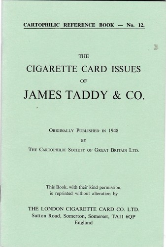 Cigarette card issues james - cigarette,