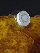 Vintage Eternal Beau Clear Glass Cookie Biscuit Barrel, Sweet Storage Jar